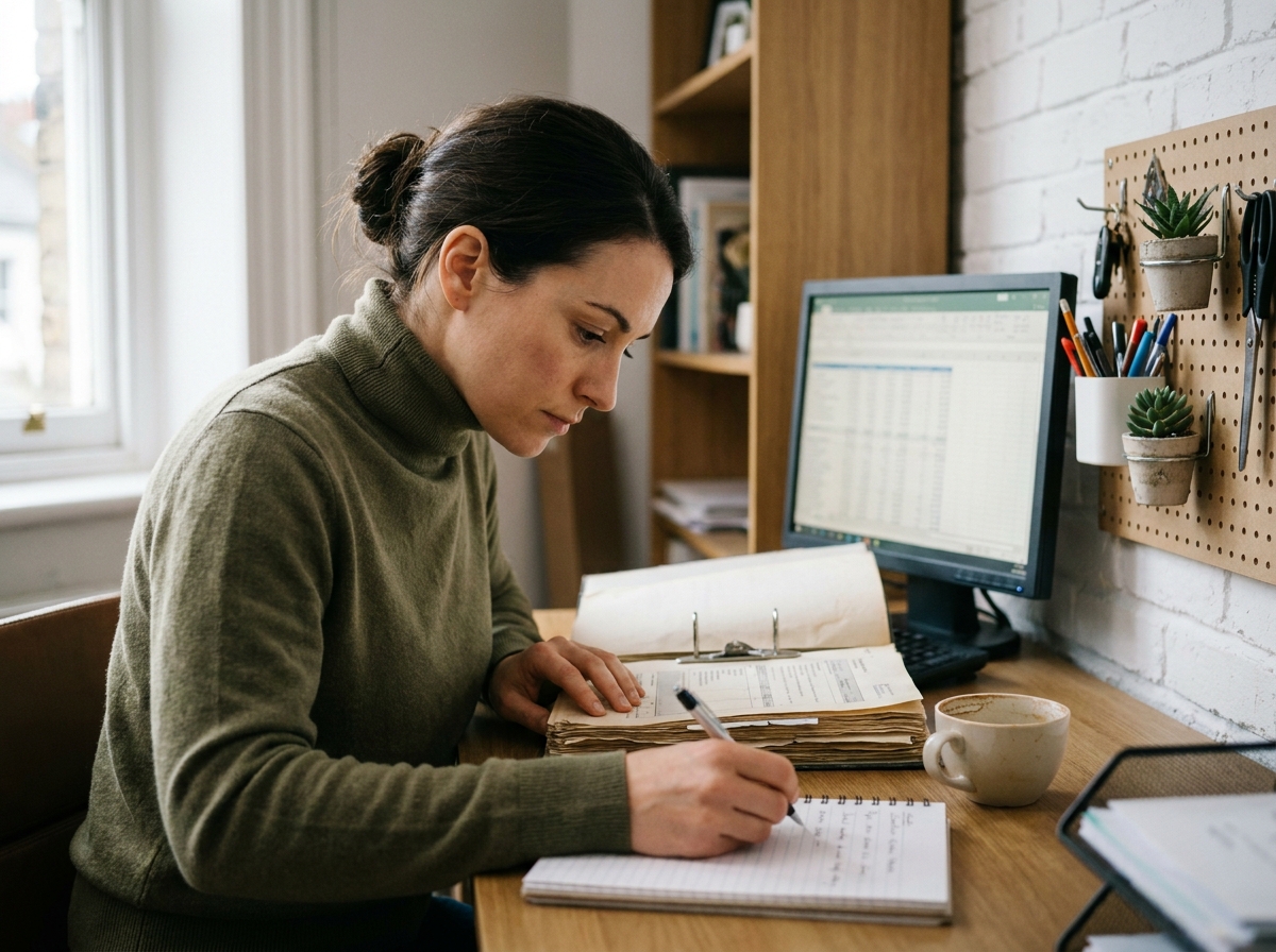 Jeune femme entrepreneur étudiant le statut JEI et les aides fiscales pour entreprises innovantes dans son bureau